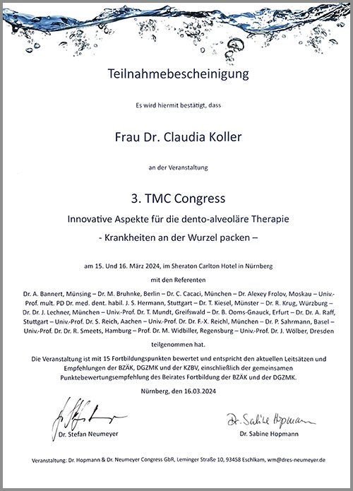 Innovative Aspekte für die dento-alveoläre Therapie