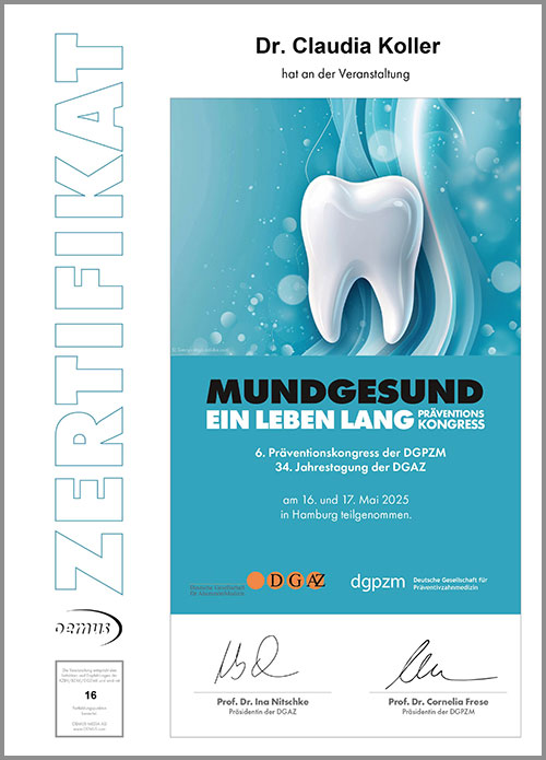 Mundgesund ein Leben lang